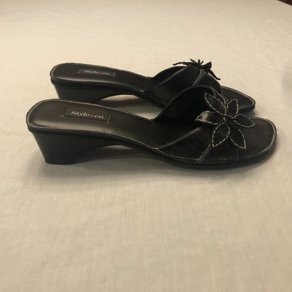 Style & Co. Black Sandals Size 7 1/2 - Picture 5 of 10